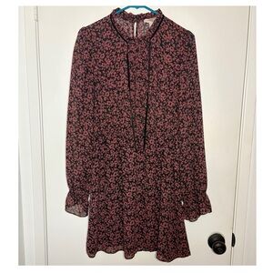 Forever 21 Black and Pink Floral Mini Dress